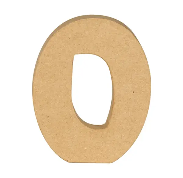 Číslovky z papírové hmoty – 0