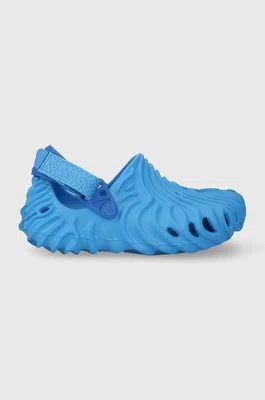 Dětské pantofle Crocs Salehe Bembury x The Pollex Clog modrá barva