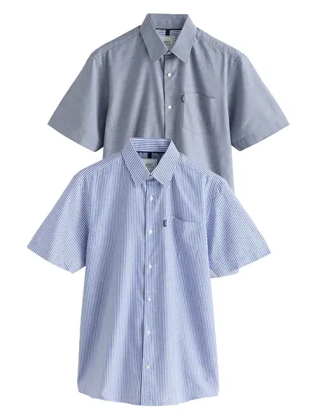 Next Košeľa  modrá / námornícka modrá / biela