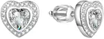 Beneto Třpytivé srdíčkové náušnice AGUP1498S