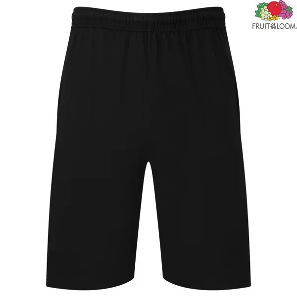 Men's Black Shorts Iconic 195 Jersey Fruit of the Loom