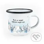 Smaltovaný hrnek Nech se unášet výšinami svých snů