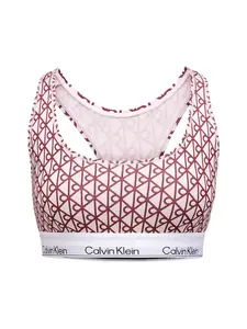 Calvin Klein Underwear Podprsenka  tmavoružová / čierna / biela