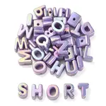 UV Plating Rainbow Iridescent Acrylic Beads