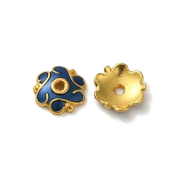 Alloy Enamel Beads Caps