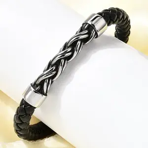 Braided Microfiber Leather Cord Bracelets