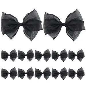 12Pcs Polyester Yarns Bowknot Ornament Accessories