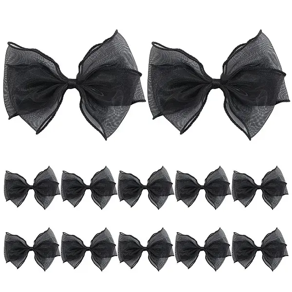 12Pcs Polyester Yarns Bowknot Ornament Accessories