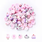 35Pcs 5 Styles Handmade Polymer Clay Beads