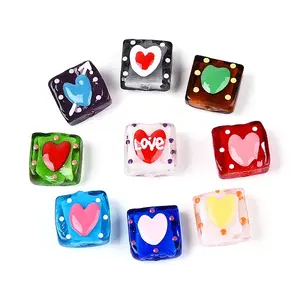 Handmade Spray Painted Lampwork Beads