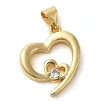 Brass Clear Glass Pendants