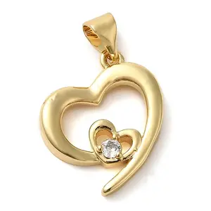 Brass Clear Glass Pendants