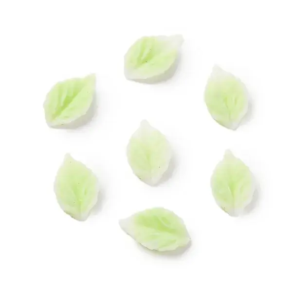 Leaf Opaque Resin Cabochons
