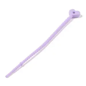 Heart Shape Silicone Cable Zip Ties