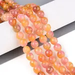 Dyed Natural White Jade Beads Strands