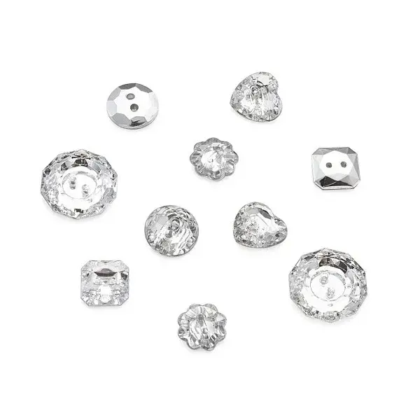 Acrylic Rhinestone Buttons