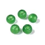 Natural White Jade European Beads