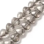 Transparent Electroplate Glass Bead Strands