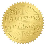 Plastic Self Adhesive Gold Foil Embossed Stickers