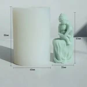 3D Aromatherapy Wax Candle Silicone Statue Mold