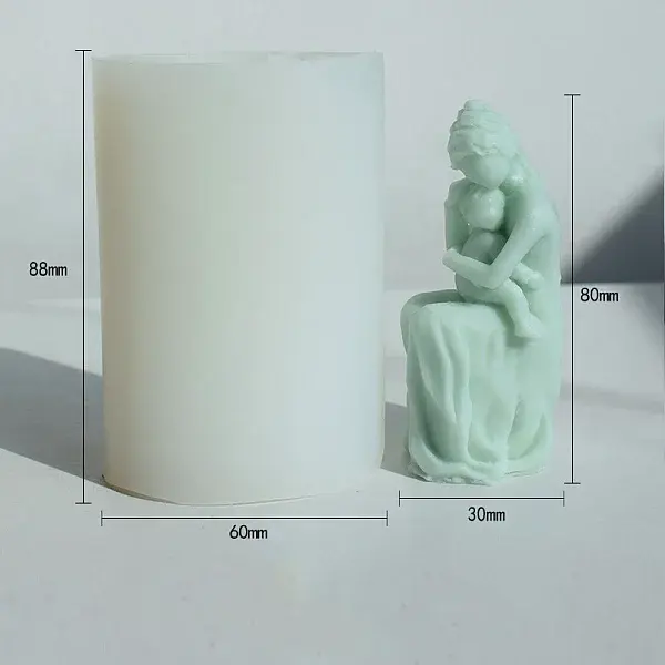 3D Aromatherapy Wax Candle Silicone Statue Mold