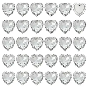 30Pcs Brass with Glass Sew on Rhinestone