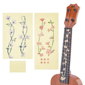 2 Sheets 2 Styles Flower PVC Self-Adhesive Stickers