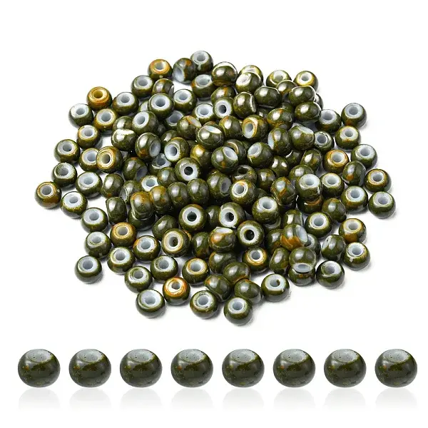 6/0 Opaque Glass Seed Beads