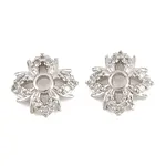 Brass Clear Cubic Zirconia Beads