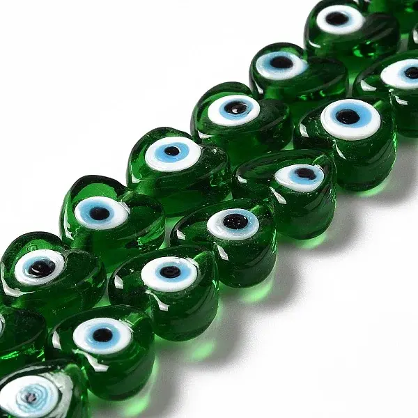 Handmade Evil Eye Lampwork Beads Strands
