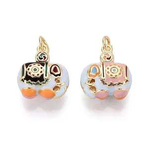 Brass Enamel Pendants