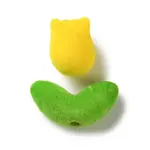 Flocking Opaque Acrylic Beads