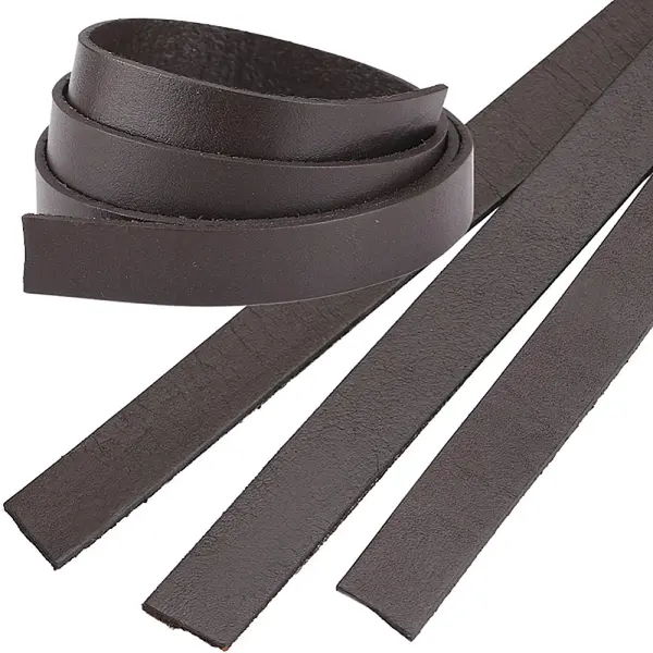 3Pcs Flat Leather Jewelry Cord