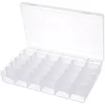 36 Grids Transparent Plastic Adjustable Dividers Boxes with Hinged Lid