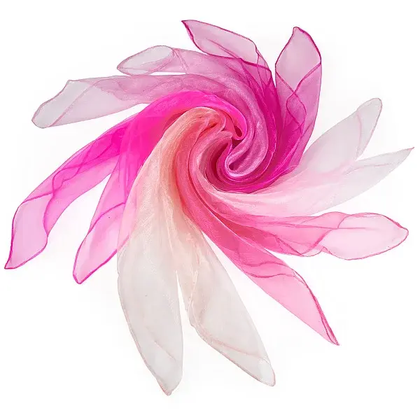 6Pcs 6 Colors Solid Color Nylon Silk Scarf for Women Girls