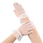 Polyester Mesh Gloves for Lady Girls