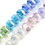 Rondelle Transparent Glass Beads Strands