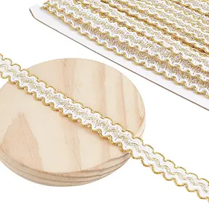 Polyester Filigree Wavy Lace Ribbon