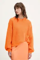 Svetr z vlněné směsi American Vintage dámský, oranžová barva, CRA18AE25
