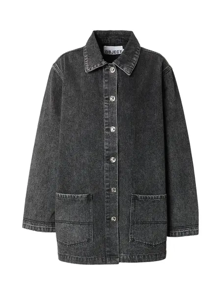 OBJECT Prechodná bunda  čierny denim