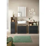 MID.YOU KOUPELNA černá, tmavý dub