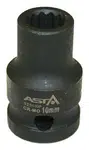 Hlavice nástrčná úderová 1/2" 27 mm, 12hranná - ASTA Velikost: 11 mm