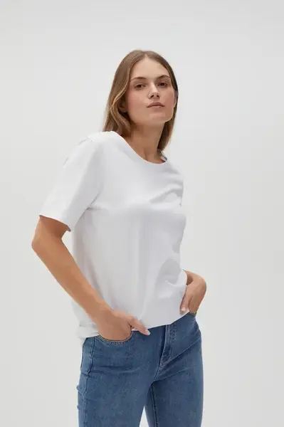 Marisse Women's T-Shirt L-Ts-4624 White