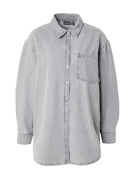 PIECES Blúzka 'MAISIE'  sivý denim