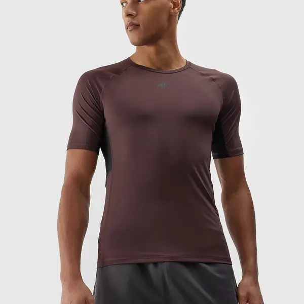 Men's Sports Quick-Drying T-Shirt 4F - Brown