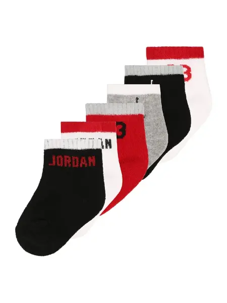 Jordan Ponožky  sivá / červená / čierna / biela