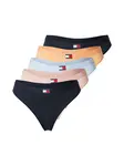 Tommy Hilfiger Underwear Tangá  námornícka modrá / svetlomodrá / broskyňová / pastelovo ružová / čierna