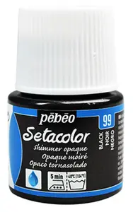 Barva na textil Setacolor 45 ml – 99 černá perleťová