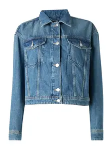 BOSS Prechodná bunda  modrá denim