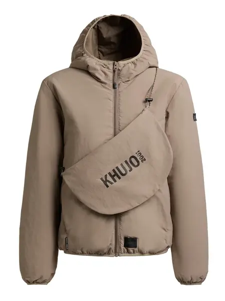 khujo Prechodná bunda 'Shelly2'  svetlohnedá / čierna